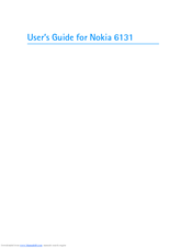 Nokia 6131 - Cell Phone 32 MB User Manual