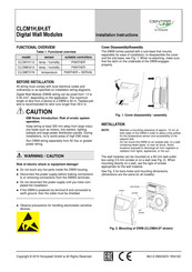 Honeywell CENTRALINE CLCM6H212 Installation Instructions Manual