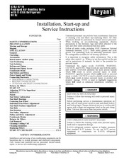 Bryant 524J 08 Installation, Start-Up And Service Instructions Manual