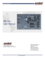 Symbol MR 100 User Manual