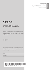Lg SQ-G2DT97 Owner's Manual