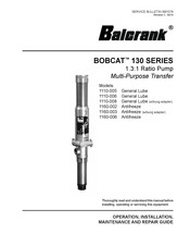 Balcrank BOBCAT 130 Series Operation, Installation, Maintenance And Repair Manual