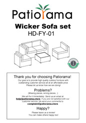 Patiorama Wicker HD-FY-01 Manual