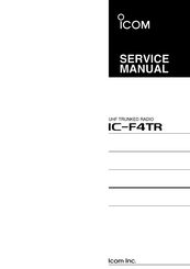 Icom IC-F4TR Service Manual
