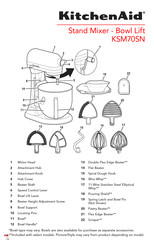 KitchenAid KSM70SN Manual