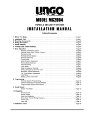 Clarion Ungo MS2004 Manual