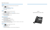 Cisco 78 Series Quick Reference Manual