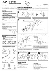 JVC KD-SV3704 Installation & Connection Manual