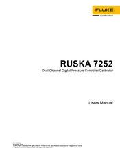 Fluke RUSKA 7252 User Manual