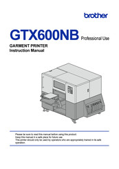 Brother GTX600NB Instruction Manual