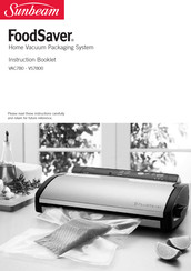 Sunbeam FoodSaver VS7800 Instruction Booklet