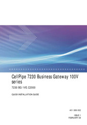Alcatel-Lucent CellPipe 7230 BG 1Ve.C2000 Quick Installation Manual