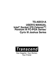 Transcend TS-ABX31A User Manual