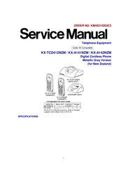 Panasonic KX-TCD412NZM Service Manual