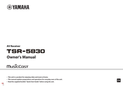 Yamaha MusicCast TSR-5B3D Owner's Manual