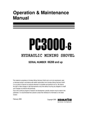 Komatsu PC3000-6 Operation & Maintenance Manual