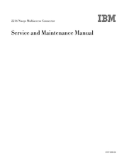 IBM Nways 2216 Service And Maintenance Manual