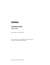 Compaq AlphaServer ES45 Service Manual