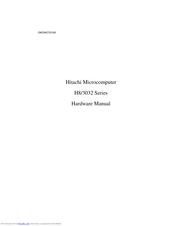Hitachi H8/3032 Series Hardware Manual