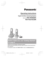 Panasonic KX-TG4222C Operating Instructions Manual