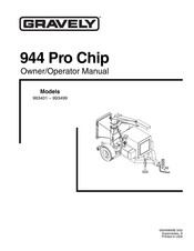 Gravely 944 Pro Chip Owner's/Operator's Manual