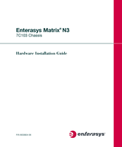 Enterasys Matrix N3 7C103 Hardware Installation Manual