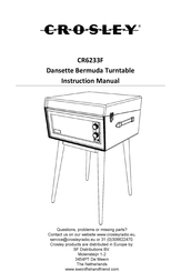 Crosley Dansette Bermuda CR6233F Instruction Manual