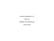 American Megatrends 80386SX CAT User Manual