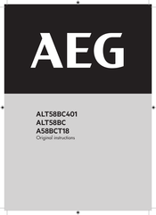 AEG A58BCT18 Original Instructions Manual