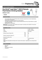 Galvin Engineering Ezy-Drink Lead Safe SS316 Installation Manuallines