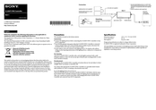 Sony D-LIGHT SYNC Quick Start Manual