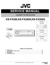 JVC KS-FX385S Service Manual