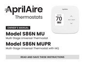 Aprilaire S86N MUPR Owner's Manual