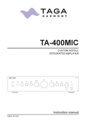 Taga Harmony TA-400MIC Instruction Manual