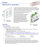 Extron Electronics MLC Plus 84 D Setup Manual