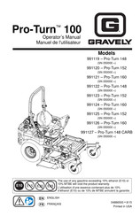 Gravely Pro-Turn 148 Operator's Manual