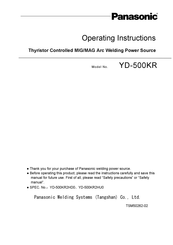 Panasonic YD-500KR Operating Instructions Manual