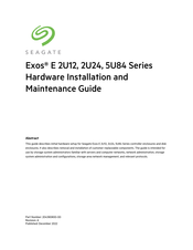 Seagate Exos 5U84 Series Hardware Installation And Maintenance Manual