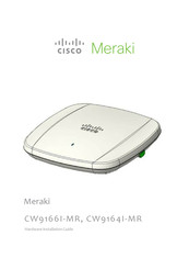 Cisco Meraki CW91661-MR Hardware Installation Manual