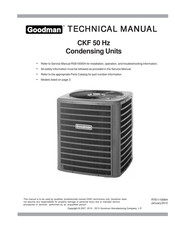Goodman CKF60-5N Technical Manual