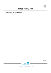 Lincoln Electric SAF-FRO PRESTOTIG 400 Operator's Manual