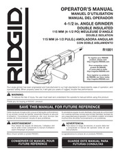 RIDGID R1001 Operator's Manual