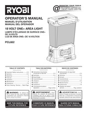 Ryobi ONE+ PCL662 Operator's Manual
