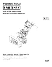 Craftsman 1696668-00 Operator's Manual