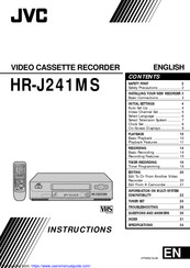 JVC HR-J241MS Instructions Manual