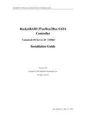 HighPoint RocketRAID 37 Series Installation Manual