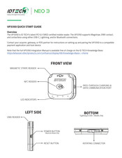 Idtech NEO 3 VP3350 Quick Start Manual