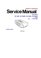 Panasonic RC-700EJ Service Manual