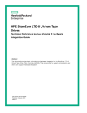 HP HPE StoreEver LTO-8 Ultrium Tape Technical Reference Manual