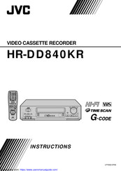 JVC HR-DD840KR Instructions Manual
